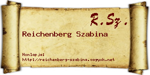 Reichenberg Szabina névjegykártya